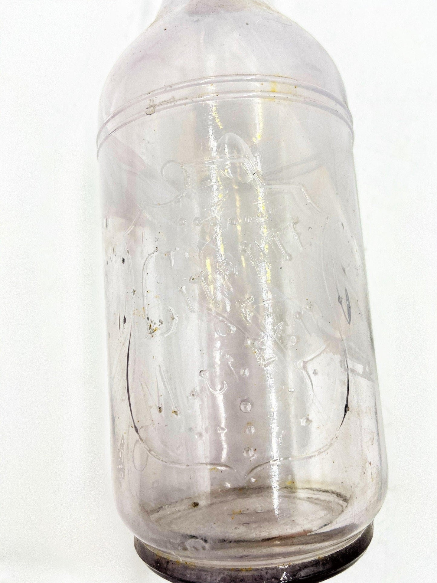Vintage Purple Glass Collectible Bottle, Citrate Of Magnesia, Decorative Antique Bottle -Located at Funkyhouse Vintage Antique Store, Weiser Idaho