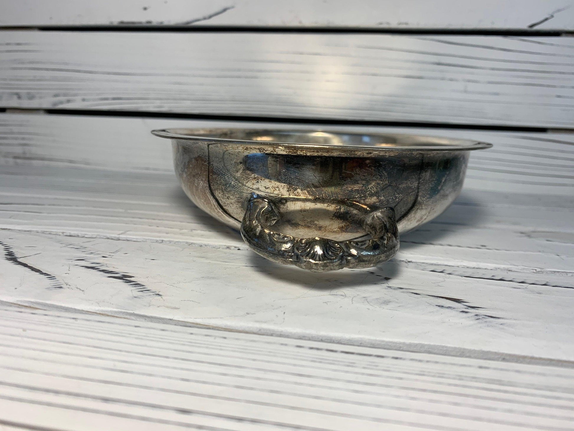 Vintage Silver Plated Serving Platter, Silver Entertaining Plate -Located at Funkyhouse Vintage Antique Store, Weiser Idaho