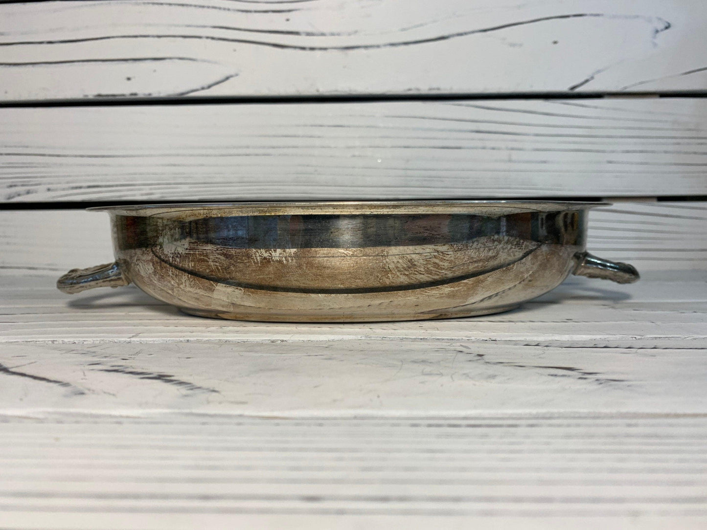 Vintage Silver Plated Serving Platter, Silver Entertaining Plate -Located at Funkyhouse Vintage Antique Store, Weiser Idaho
