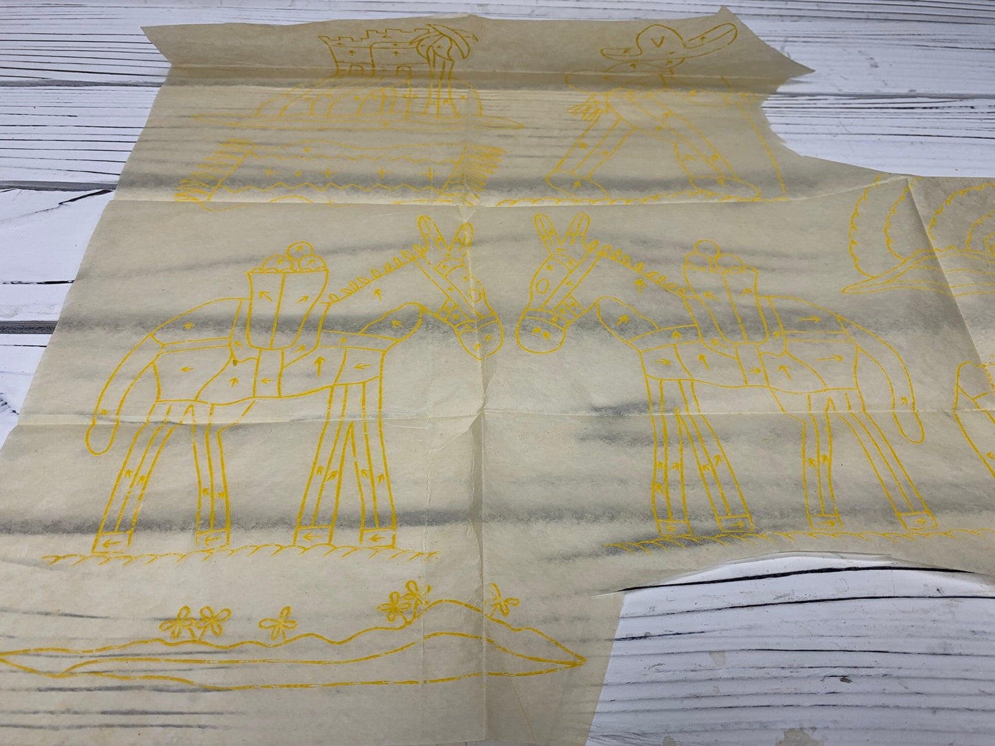 Vintage Simplicity Southwestern Embroidery Design Pattern, 1970s Sewing Notions -Located at Funkyhouse Vintage Antique Store, Weiser Idaho