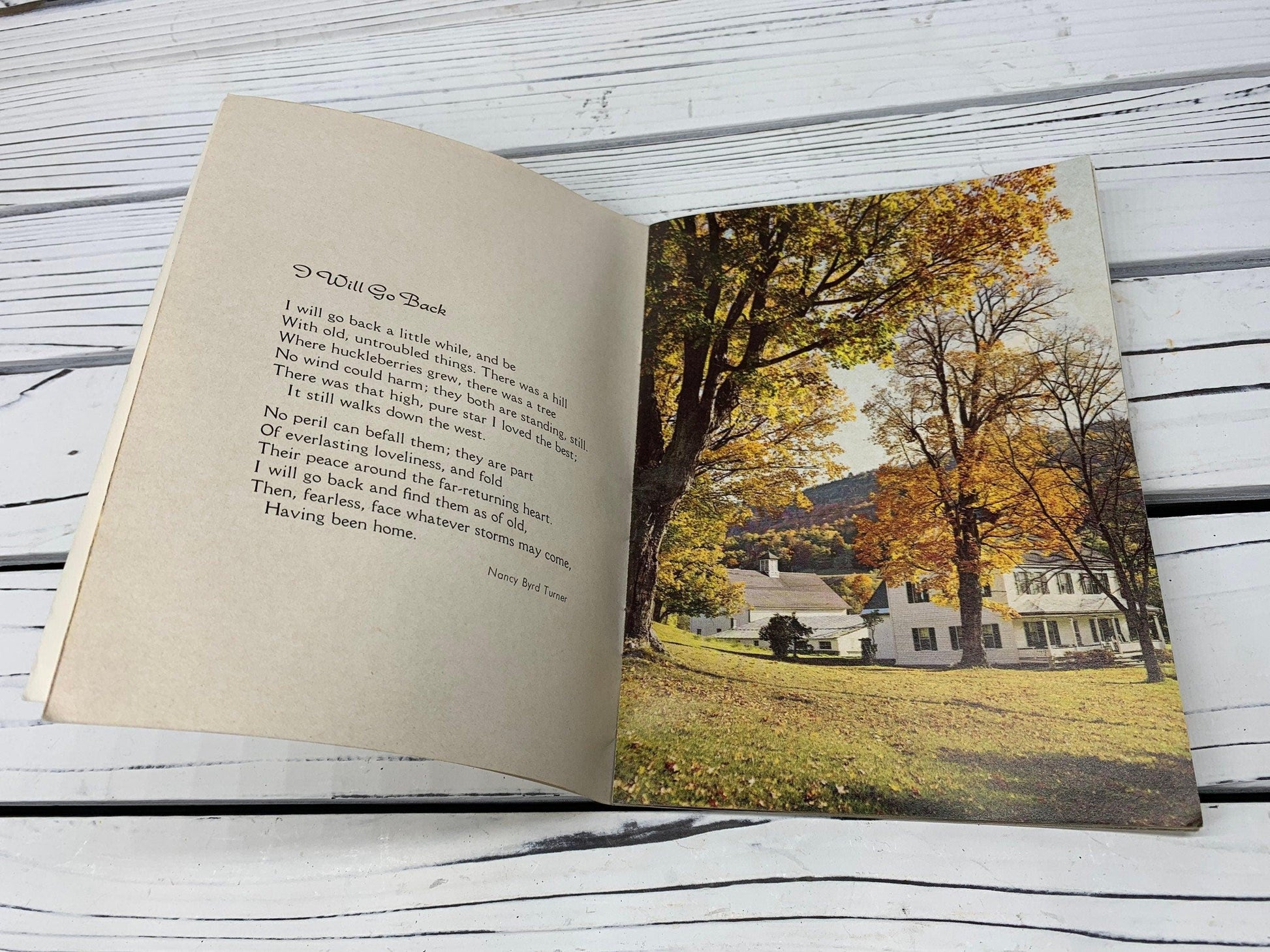 Vintage Thinking Of You At Thanksgiving Booklet, Small Book of Inspirational Poems, Soft Cover -Located at Funkyhouse Vintage Antique Store, Weiser Idaho