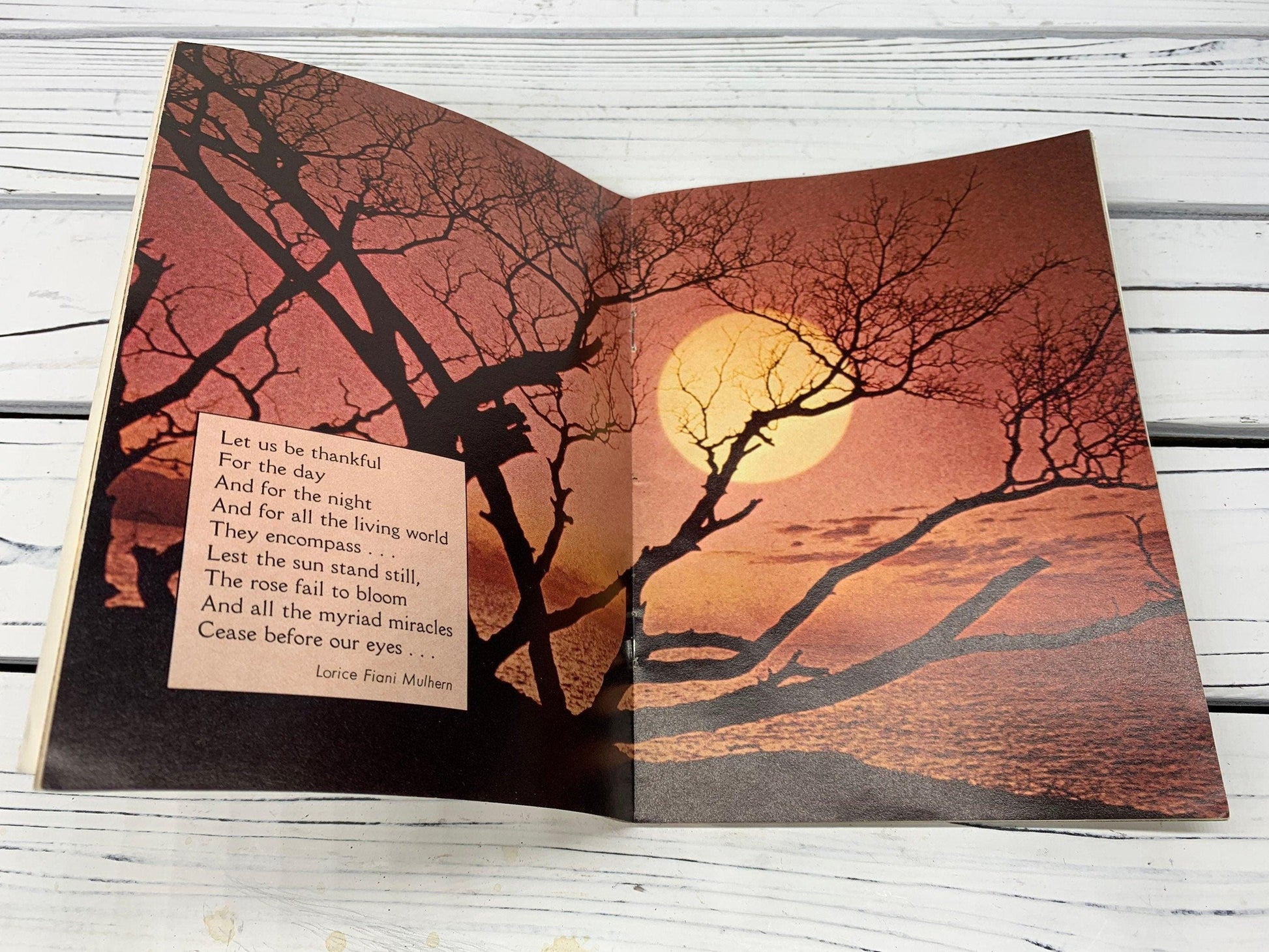 Vintage Thinking Of You At Thanksgiving Booklet, Small Book of Inspirational Poems, Soft Cover -Located at Funkyhouse Vintage Antique Store, Weiser Idaho