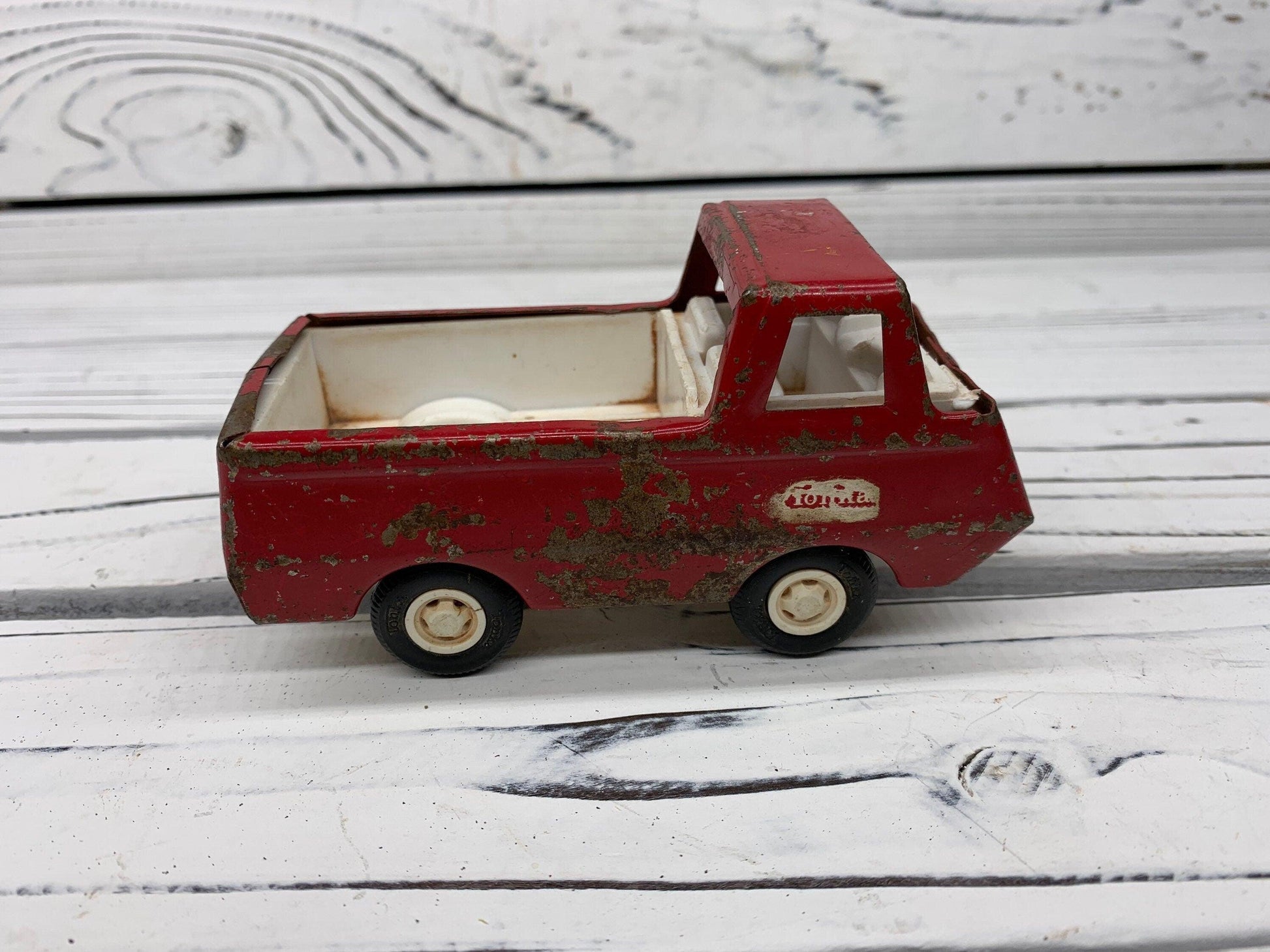 Small Tonka Trucks Vintage Tonka Van Red Pressed Steel, Tonka