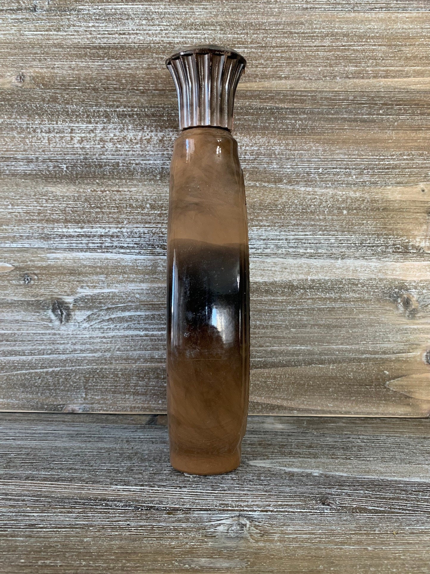 Vintage Jim Bean Decanter, James Lockhart Chipmunk Painting, Barware Collectible